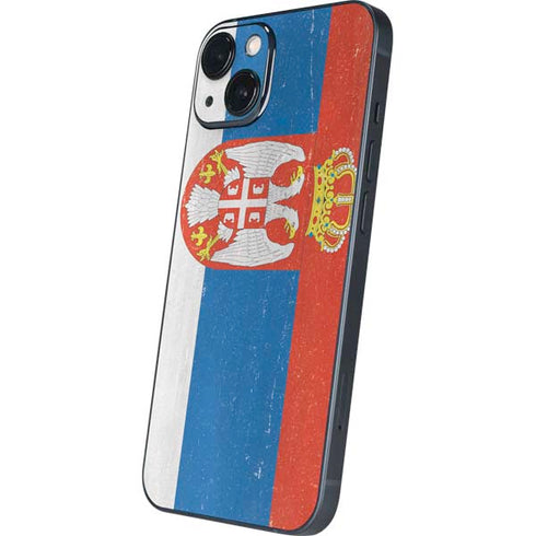 Serbia Flag Distressed iPhone 13 Skin