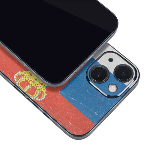 Serbia Flag Distressed iPhone 13 Skin