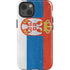 Serbia Flag Distressed iPhone 14 Impact Case