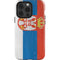 Serbia Flag Distressed iPhone 14 Pro Impact Case