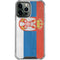 Serbia Flag Distressed iPhone 14 Pro Max Clear Case
