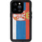 Serbia Flag Distressed iPhone 14 Pro Waterproof Case