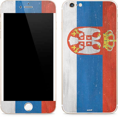 Serbia Flag Distressed iPhone 6/6s Plus Skin