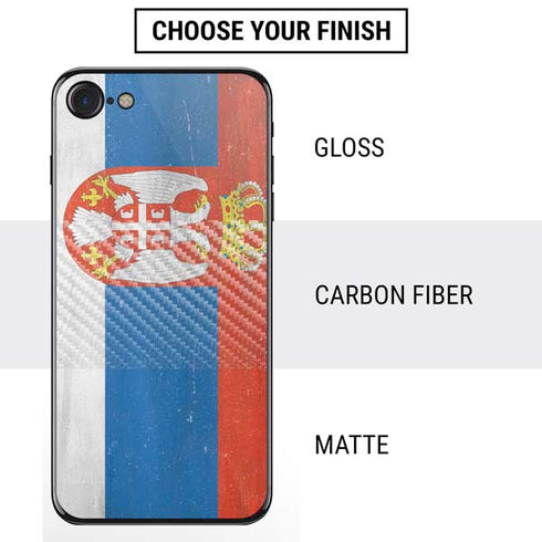 Serbia Flag Distressed iPhone SE (2nd & 3rd Gen) Skin