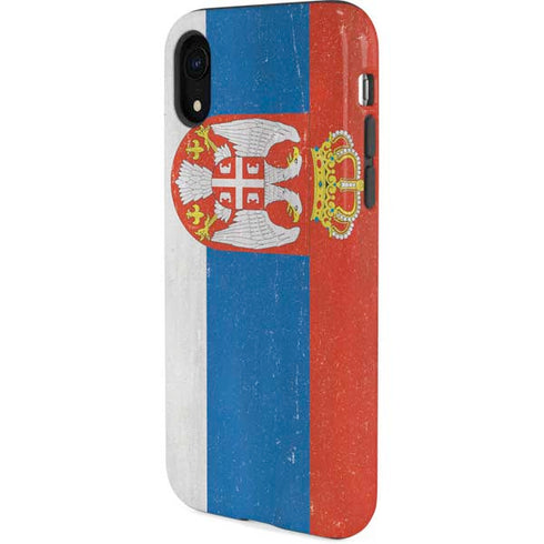 Serbia Flag Distressed iPhone XR Pro Case