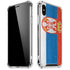 Serbia Flag Distressed iPhone XS Max Clear Case