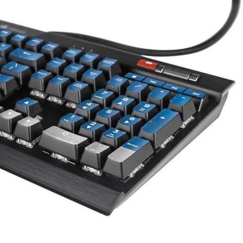 Serbia Flag Distressed K95 RGB PLATINUM Mechanical Gaming Keyboard Skin