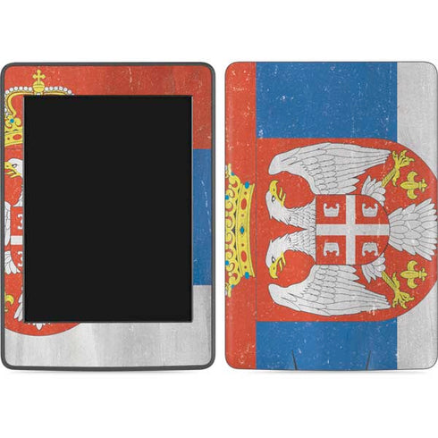 Serbia Flag Distressed Amazon Kindle Skin