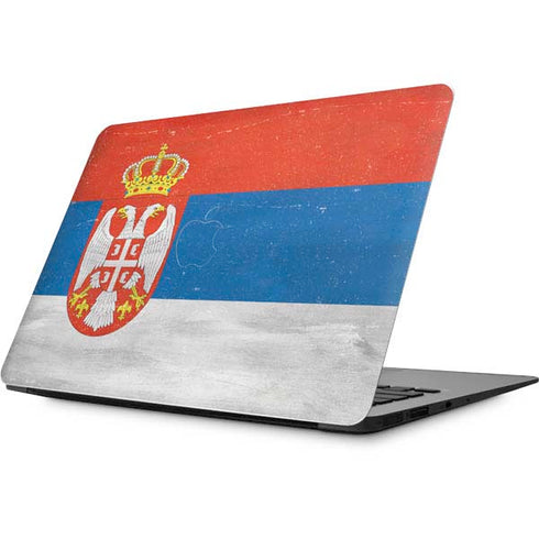 Serbia Flag Distressed Apple MacBook Skin