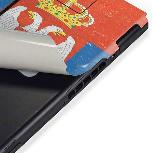Serbia Flag Distressed Nintendo Switch Bundle Skin