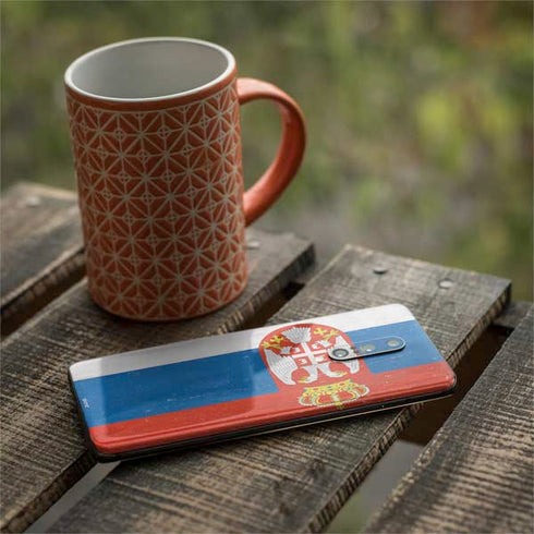Serbia Flag Distressed OnePlus 7 Pro Skin