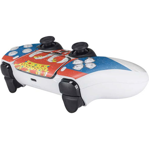 Serbia Flag Distressed PS5 Controller Skin