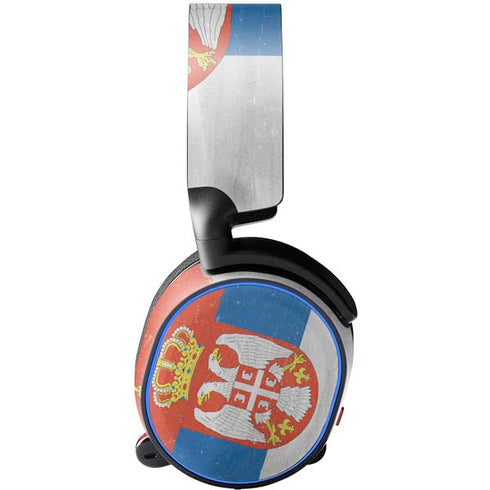 Serbia Flag Distressed SteelSeries Arctis 3 Skin