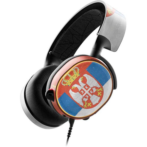 Serbia Flag Distressed SteelSeries Arctis 5 Skin