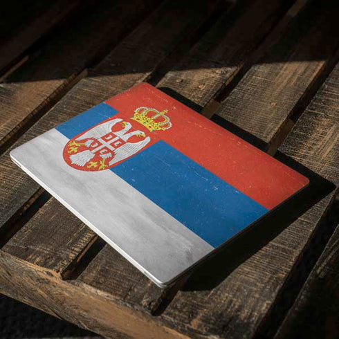 Serbia Flag Distressed Surface Laptop 2 Skin