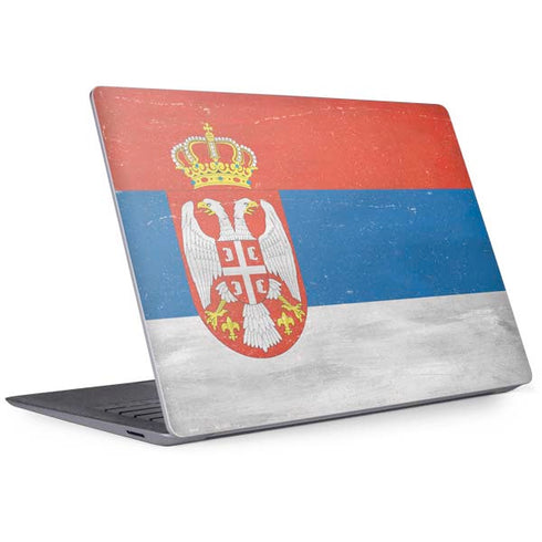 Serbia Flag Distressed Surface Laptop 3 13.5in Skin