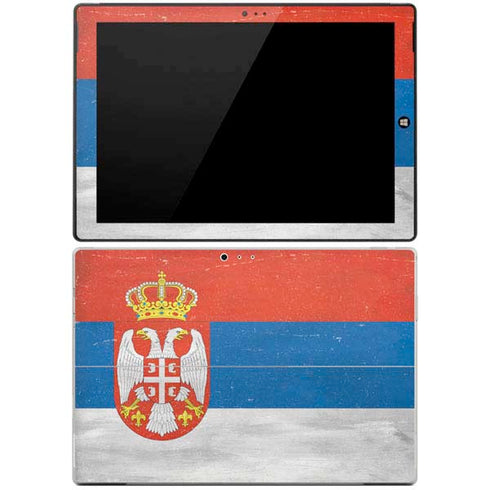 Serbia Flag Distressed Surface Pro 3 Skin