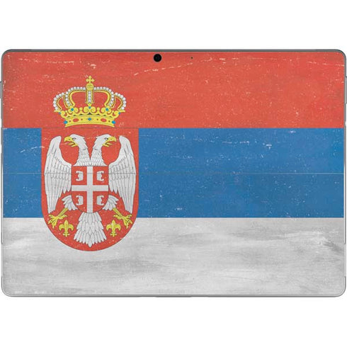 Serbia Flag Distressed Surface Pro 8 Skin