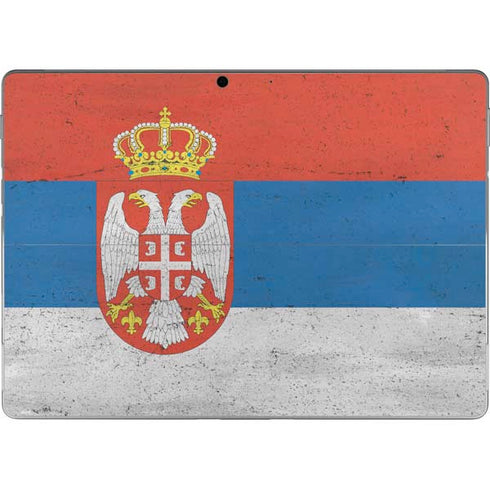 Serbia Flag Distressed Surface Pro 9 Skin