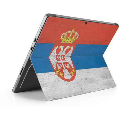 Serbia Flag Distressed Surface Pro 9 Skin