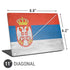 Serbia Flag Distressed Universal Laptop 11in (8.8 x 6.2in) Skin
