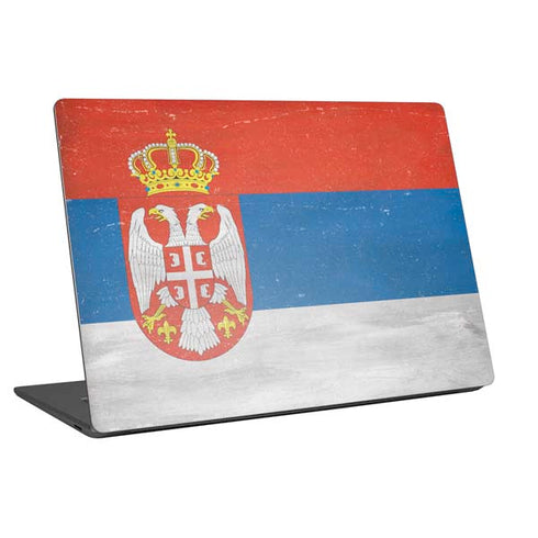 Serbia Flag Distressed Universal Laptop 13in (10.6 x 7.6in) Skin