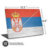 Serbia Flag Distressed Universal Laptop 15in (12.2 x 8.8in) Skin