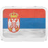 Serbia Flag Distressed YETI Tundra 35 Hard Cooler Skin