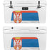 Serbia Flag Distressed YETI Tundra 75 Hard Cooler Skin