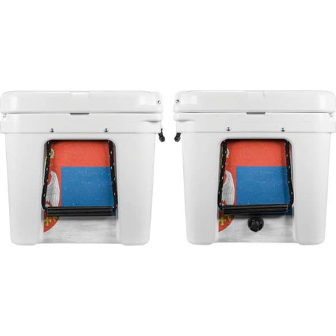 Serbia Flag Distressed YETI Tundra 75 Hard Cooler Skin