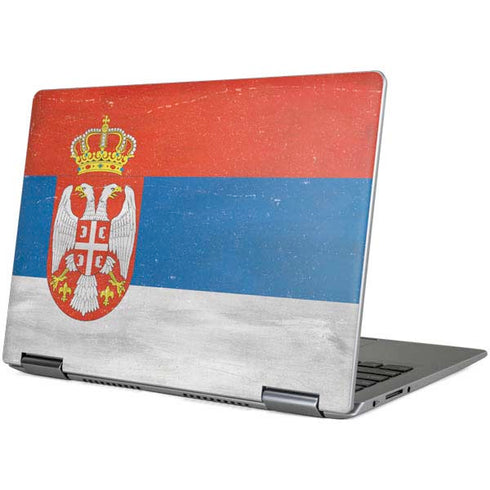 Serbia Flag Distressed Yoga 710 14in Skin