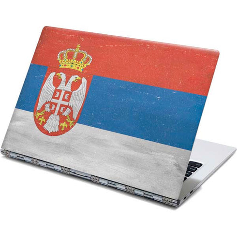 Serbia Flag Distressed Yoga 910 2-in-1 14in Touch-Screen Skin