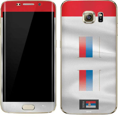 Serbia Soccer Flag Galaxy S7 Edge Skin