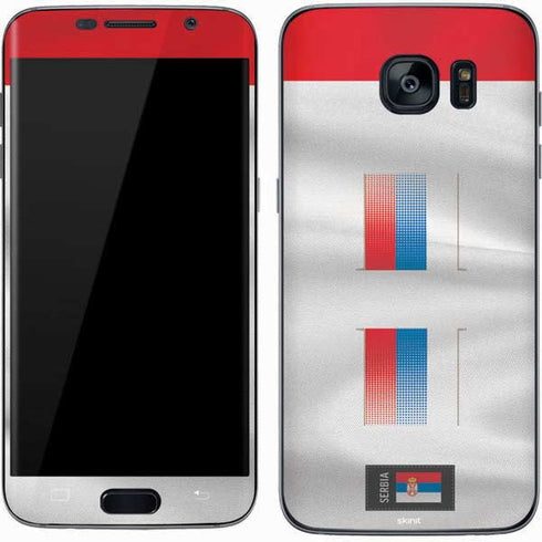 Serbia Soccer Flag Galaxy S7 Skin