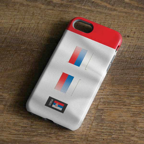 Serbia Soccer Flag iPhone 8 Pro Case