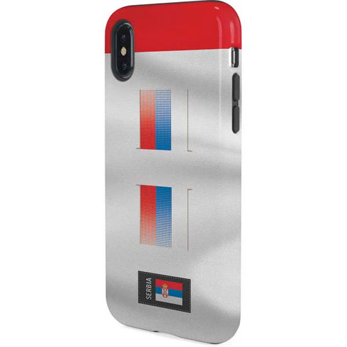 Serbia Soccer Flag iPhone X Pro Case