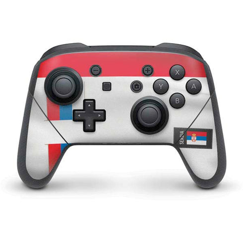 Serbia Soccer Flag Nintendo Switch Pro Controller Skin