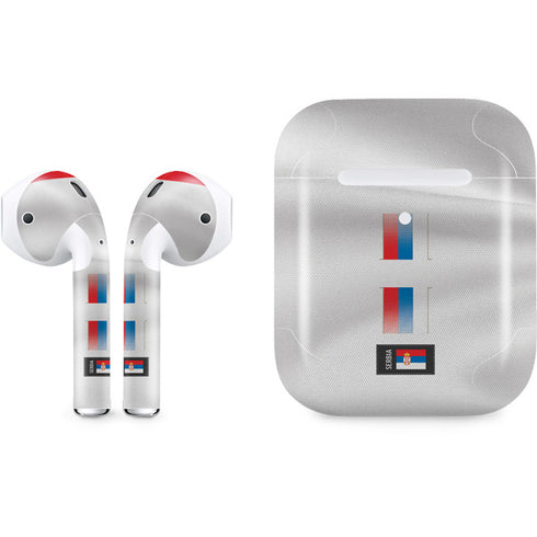 Serbia Soccer Flag Apple AirPods 2 Skin