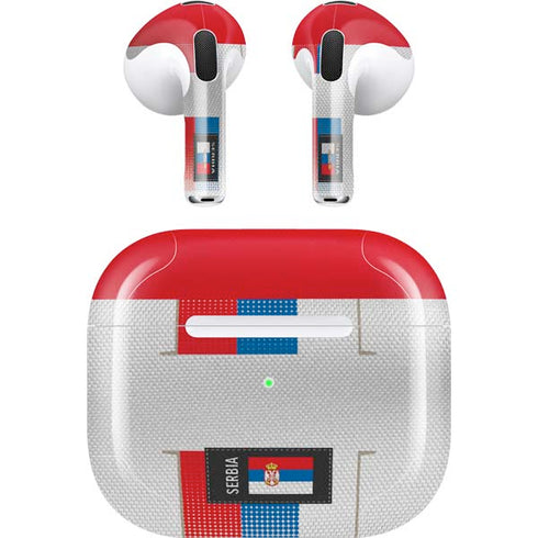 Serbia Soccer Flag Apple AirPods (3rd Gen 2021) Skin