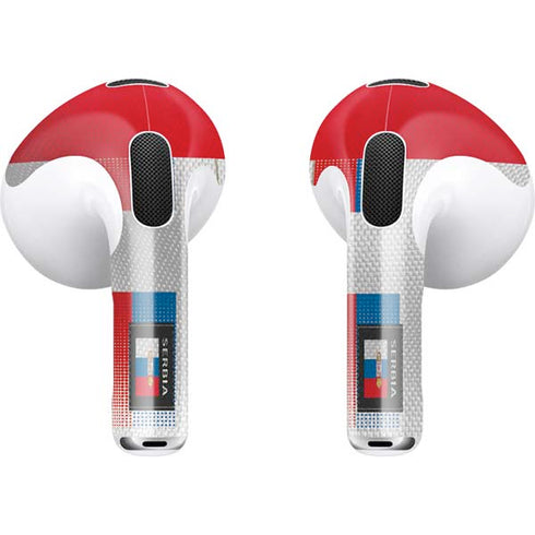 Serbia Soccer Flag Apple AirPods (3rd Gen 2021) Skin