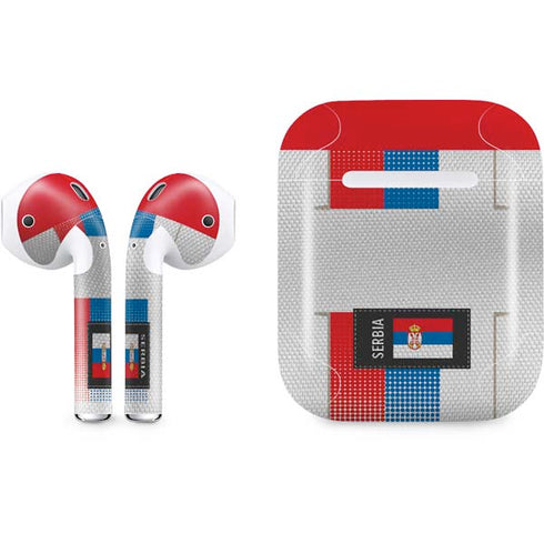 Serbia Soccer Flag Apple AirPods Skin