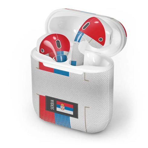 Serbia Soccer Flag Apple AirPods Skin