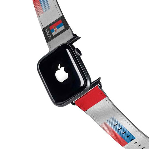 Serbia Soccer Flag Apple Watch Band 38-40mm