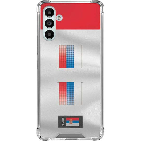 Serbia Soccer Flag Galaxy A13 5G Clear Case