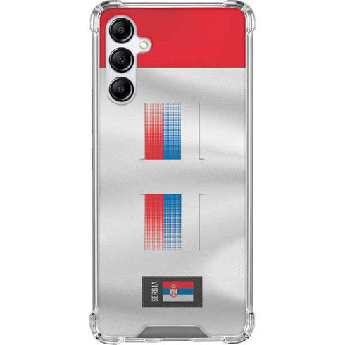 Serbia Soccer Flag Galaxy A15 5G Clear Case
