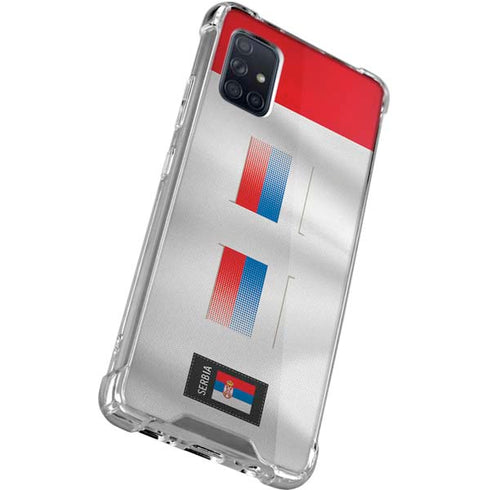 Serbia Soccer Flag Galaxy A51 5G Clear Case