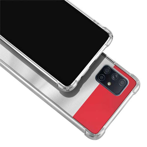 Serbia Soccer Flag Galaxy A71 5G Clear Case