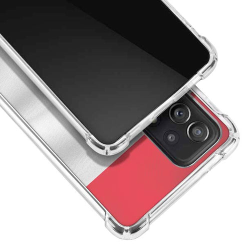 Serbia Soccer Flag Galaxy A72 5G Clear Case