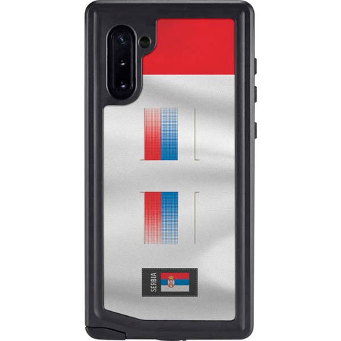 Serbia Soccer Flag Galaxy Note 10 Waterproof Case