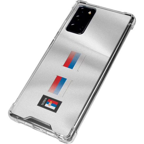 Serbia Soccer Flag Galaxy Note20 5G Clear Case
